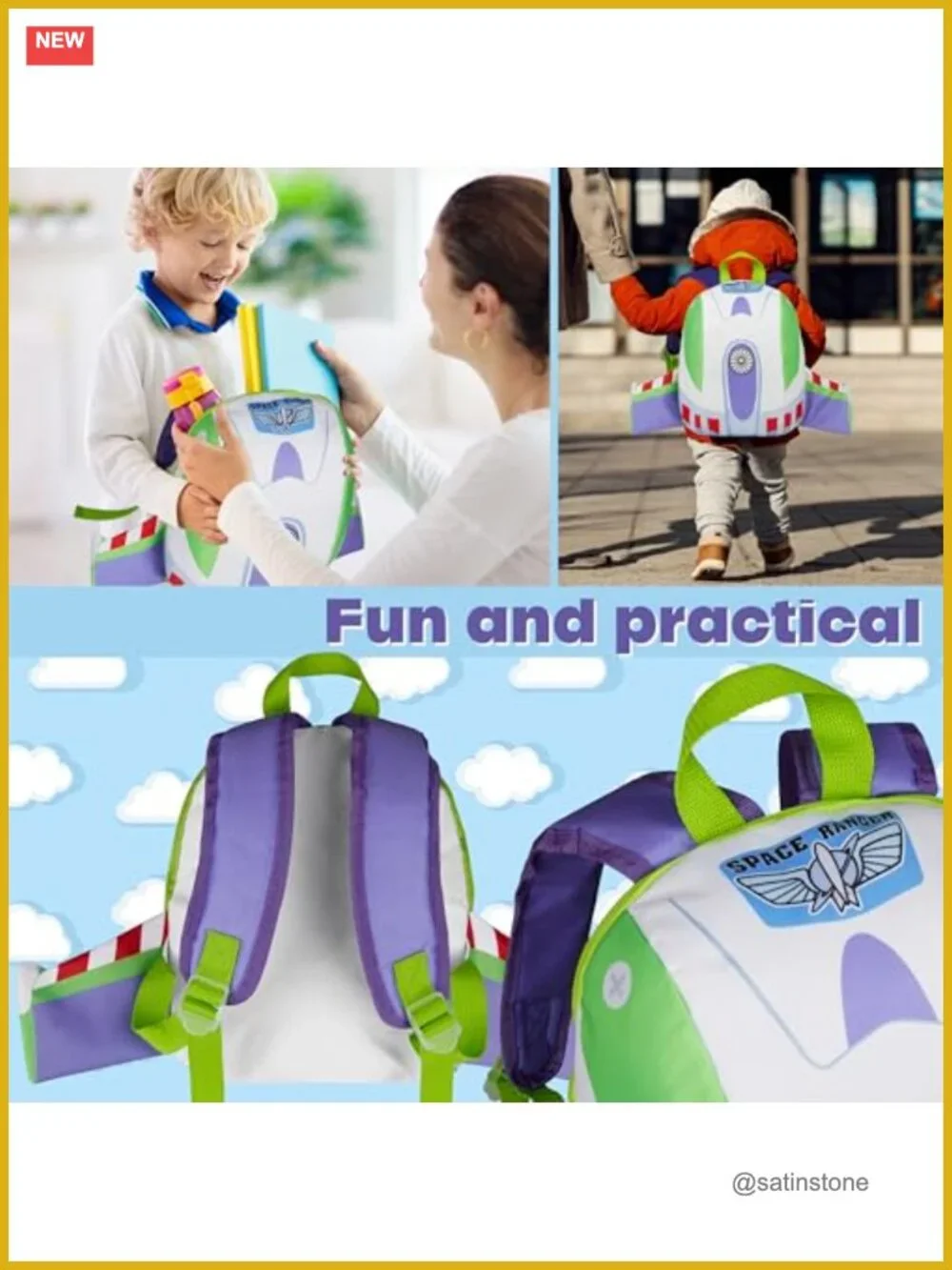 Toy Story Backpack with 3D Wings